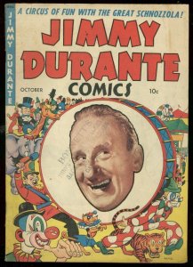 JIMMY DURANTE COMICS #18 1948-TIGER COVER-DICK AYERS VG/FN