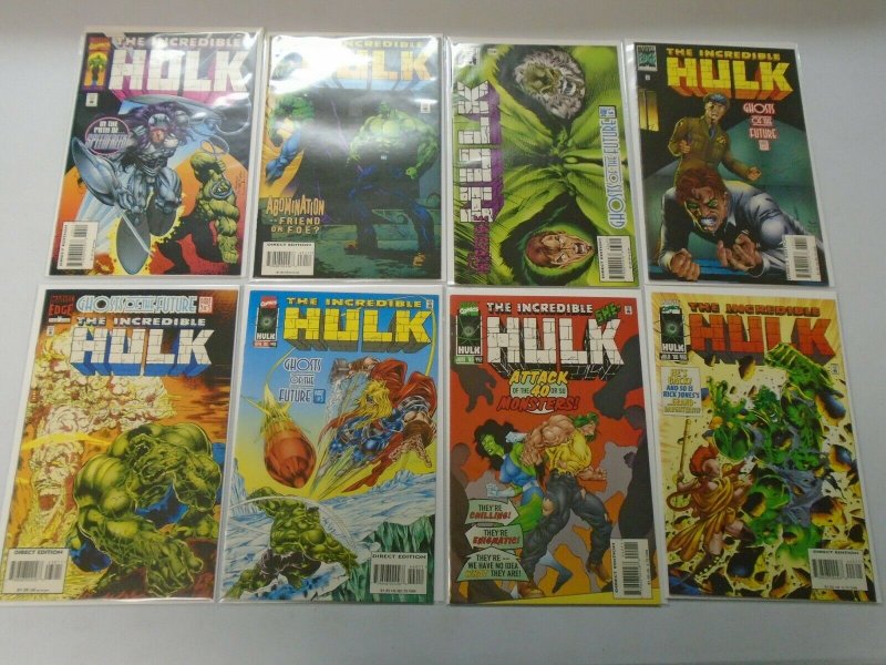 Incredible Hulk comic lot 37 different from #401-448 avg 8.0 VF (1993-96)