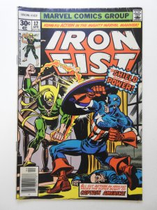 Iron Fist #12  (1977) Iron Fist vs Captain America! Sharp VG Condition!