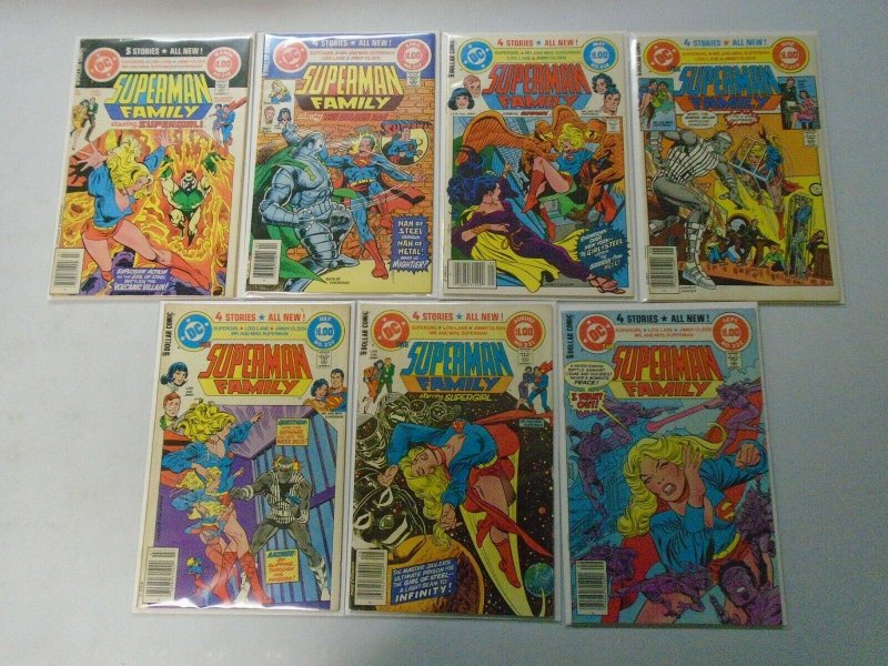 Superman Family lot 21 different from #201-222 last issue avg 7.0 FN VF (1980-82