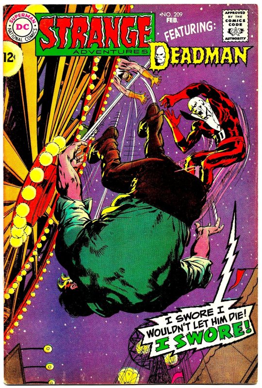 STRANGE ADVENTURES #209 (Feb1968) 8.0 VF 3d Issue with Neal Adams' DEADMAN!