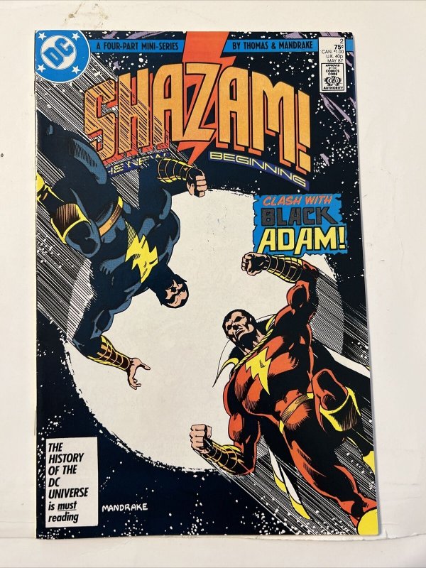 Shazam: The New Beginning #2 3 4 Black Adam DC (1987) Copper Age New Movie 