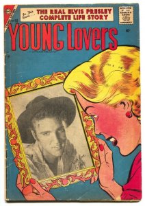 Young Lovers #18 1957 ELVIS cover and bio-Charlton comic book