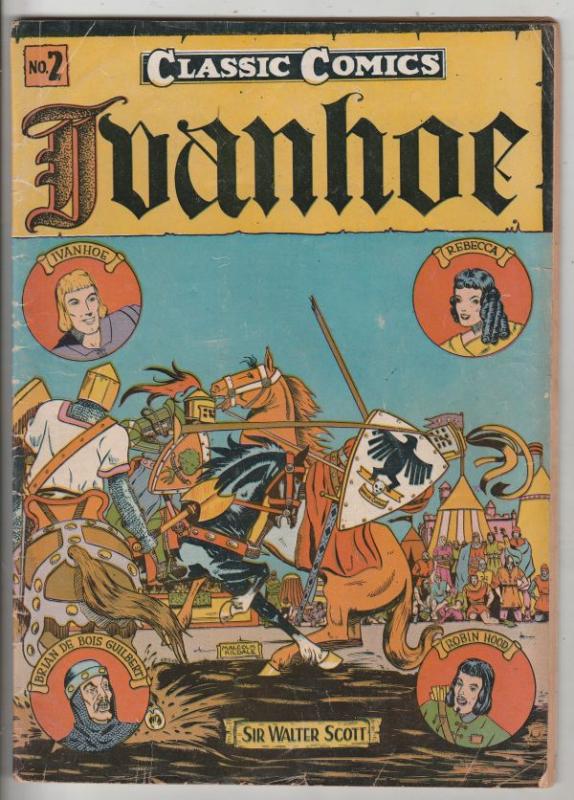 Classics Comics #2 (Jul-44) FN Mid-Grade Ivanhoe