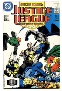 Justice League International #13-1988-JLA vs Suicide Squad-Booster Gold VF/NM