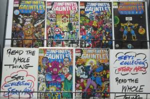 INFINITY GAUNTLET #1-6 COMPLETE! VF-NM, #1 signed George Perez! w/CoA 1991