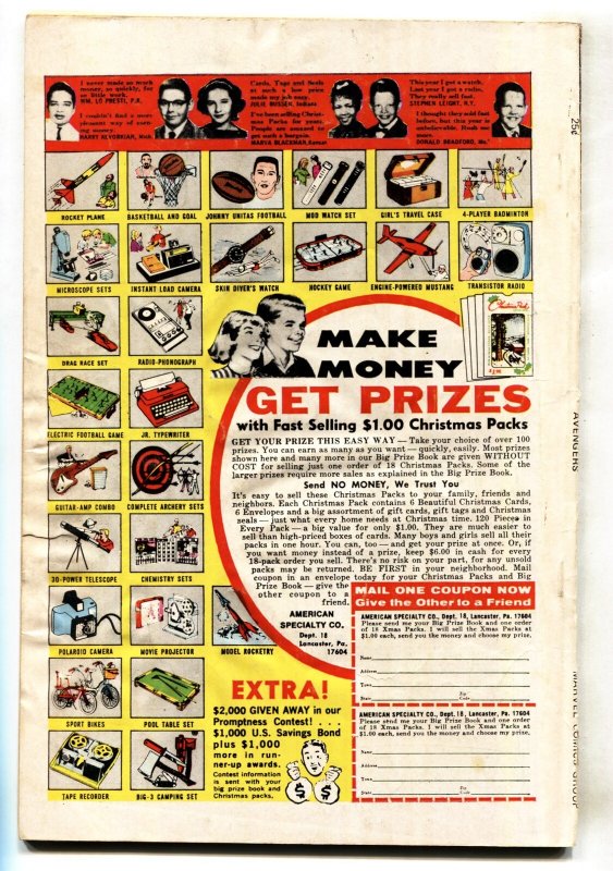 Avengers #93 -- Thor Captain America -- Marvel comic book