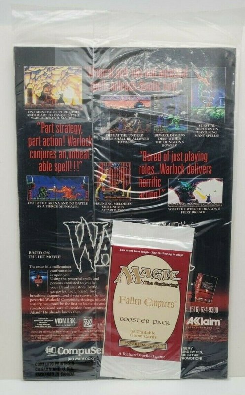 MAGIC the GATHERING FALLEN EMPIRES #1 Factory bag sealed w/cards Last One!