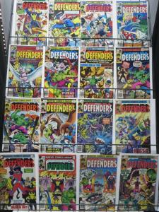 THE DEFENDERS (Marvel,1972) #30-152 MEGA-SET! Steve Gerber, Keith Giffen, HULK