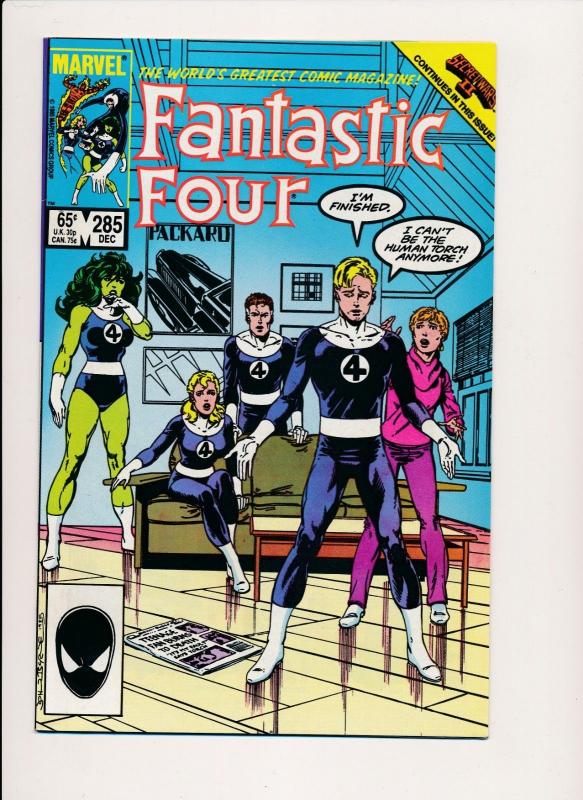 Marvel Fantastic Four #285 Marvel Comics ~ VF+ 1985 (HX623)