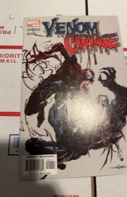 Venom vs. Carnage #1 (2004)1st Milligan and. Crane art