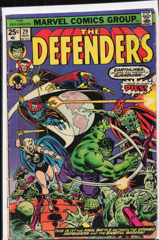 The Defenders #29 (1975) The Defenders