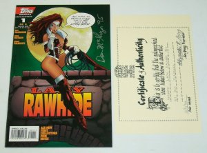 Lady Rawhide #1 VF/NM; signed by Don McGregor with COA - Topps