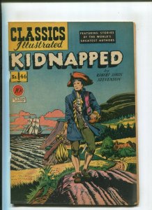 CLASSICS ILLUSTRATED #46 (7.5) KIDNAPPED 1ST PRINT