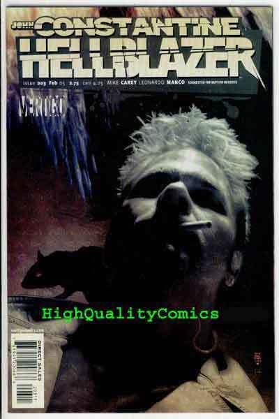 HELLBLAZER 203, NM+, Vertigo, John Constantine, Tim Bradstreet, 1988