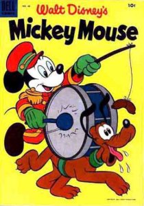Mickey Mouse (Walt Disney's) #40 VG ; Dell | low grade comic February 1955 Pluto