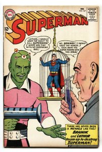 Superman #167 1964-DC Comics-Brainiac origin-Lex Luther-fn