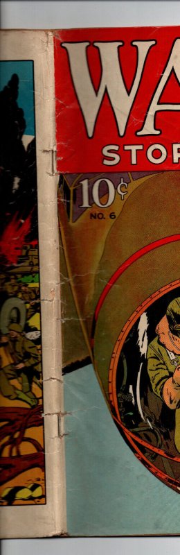 War Stories #6 - Golden Age - WW2 - Military - Dell - 1942 - (-VG)