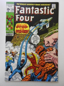 Fantastic Four #114 (1971) vs The Over-Mind! Beautiful VF-NM Condition!