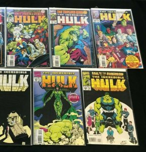 INCREDIBLE HULK 9PC LOT (VF) TROYJAN WAR!! 1994 