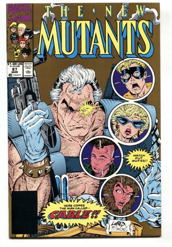 NEW MUTANTS #87 1st CABLE comic book 2nd print 1990-MARVEL