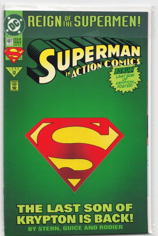 Action Comics #687 (1993) Superman [Key Issue]