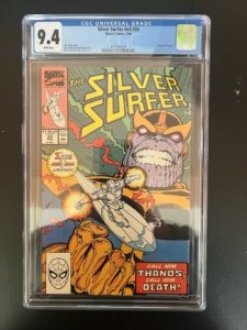 Silver Surfer #34 (1990) - CGC 9.4 ! 1st Infinity Gauntlet