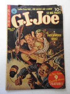 G.I. Joe #12 (1952) VG+ Condition centerfold detached bottom staple