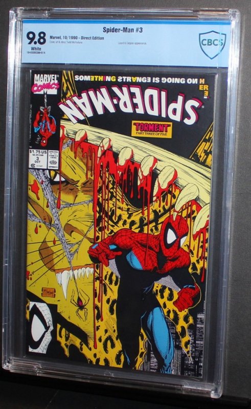 Spiderman #1  #2  #3  SET /  CBCS 9.8 NM-MT /  Todd McFarlane    1990