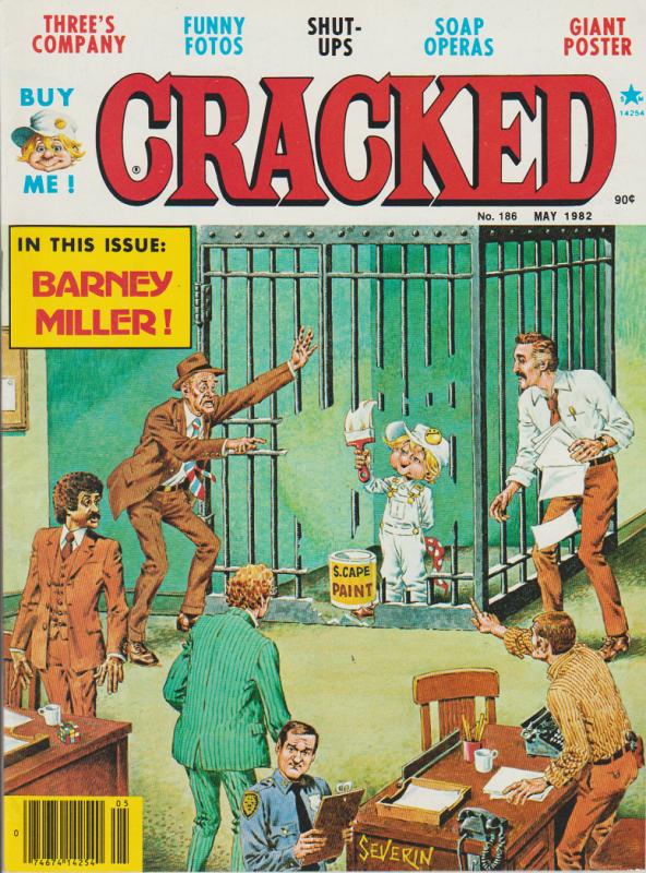 CRACKED #186 - HUMOR COMIC MAGAZINE