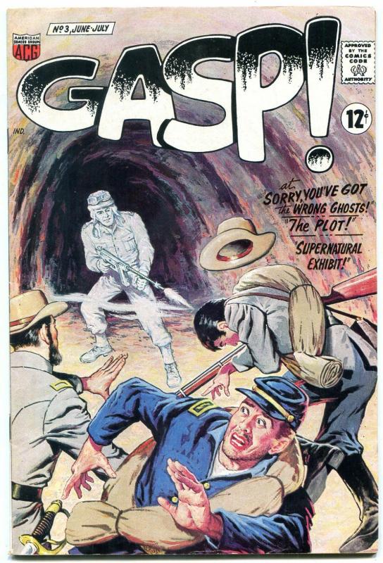 GASP! #3 1967-ACG COMICS-WILD GHOST CIVIL WAR COVER VF