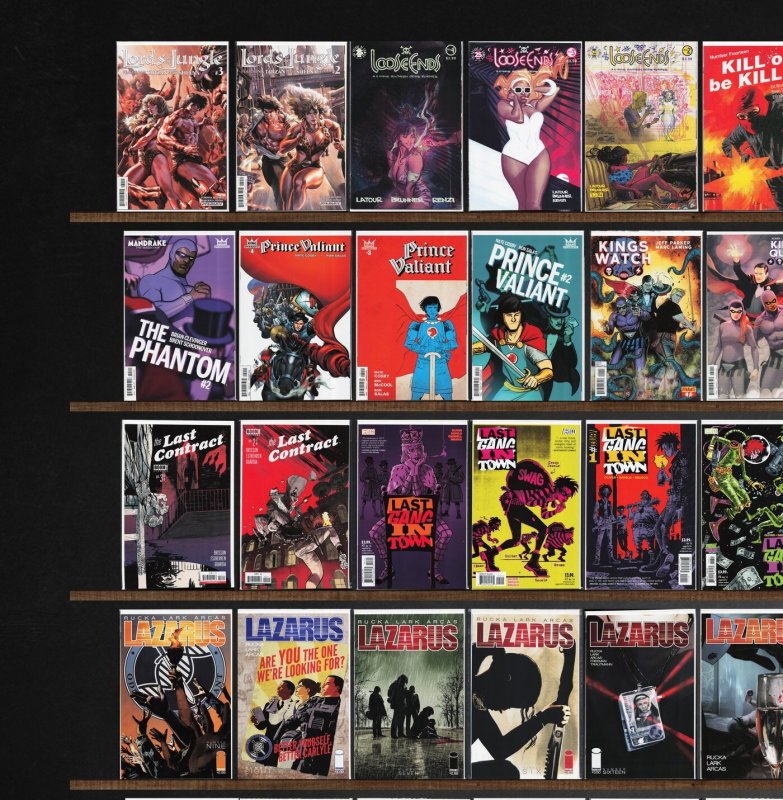 Huge Lot 150+ Comics with Lazarus, Justice League United & More!