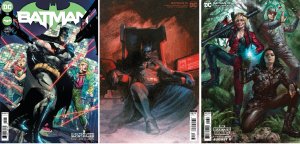 (2021) BATMAN #111 + DELL'OTTO + PARILLO Suicide Squad Movie Variant 3 Cover Set