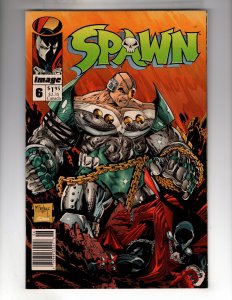 Spawn #6 Newsstand Edition (1992) 8.5-9.0 / EBI#2