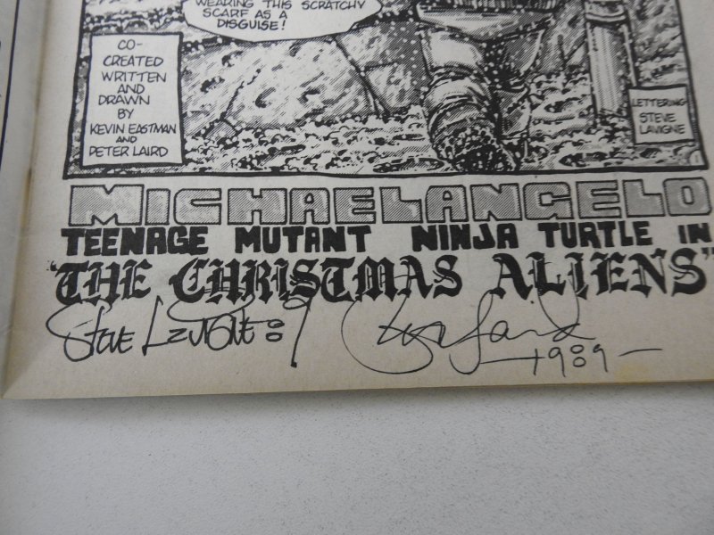 Teenage Mutant Ninja Turtles Micro-Series #1 Signed Eastman/Laird+ VF-NM!!