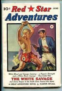 RED STAR ADVENTURES-#1-JUN 1940-PULP-BELARSKI-SOUTHERN STATES PEDIGREE-vf/nm