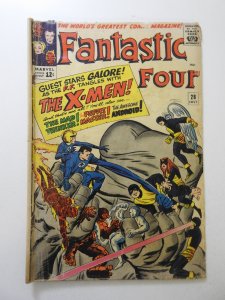 Fantastic Four #28 (1964) GD Condition centerfold detached