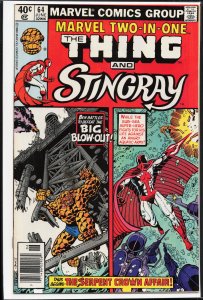 Marvel Two-in-One #64 (1980) Stingray [Key Issue]