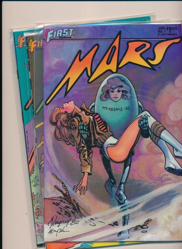 First Comics MARS SET #1-3  VERY FINE (HX713)