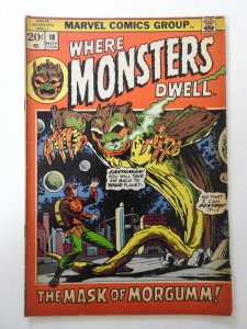 Where Monsters Dwell #18 (1972) VG+ Condition