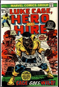 Hero for Hire #15 (1973) Luke Cage