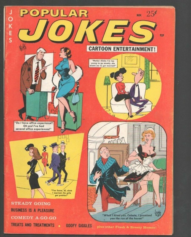 Popular Jokes 6/1962-Marvel-Jokes-gags-humor-Cartoons by Bo Brown-George Wolf...