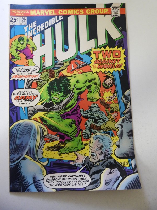 The incredible Hulk #196 (1976) VG/FN Condition MVS Intact