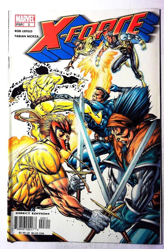 X-Force #3 (2004) Marvel Comics 2nd Series Cable Cannonball 1st Print Comic Book