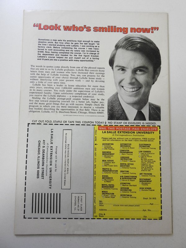 Captain Marvel #33 (1974) VG+ Condition MVS intact! moisture stain