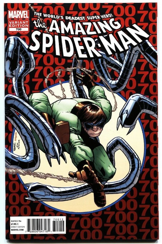 AMAZING SPIDER-MAN #700-DOCTOR OCTOPUS VARIANT COVER-NM 