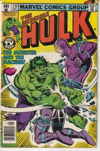 The Incredible Hulk #235 Newsstand Edition (1979)   Machine Man Appearance !