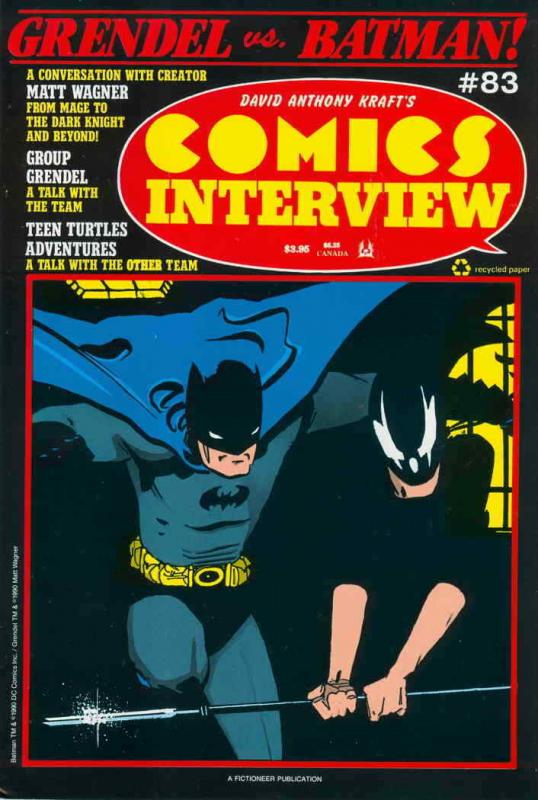 Comics Interview #83 VF/NM; Fictioneer | save on shipping - details inside