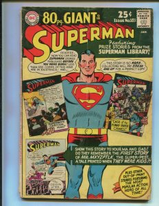 GIANT SUPERMAN #183 (GD+) 80 PAGE SELECTED STORIES!! 1966 