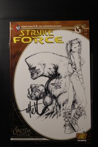 Strykeforce #1 Wizard World Sketch Cover (2004) *SIGNED